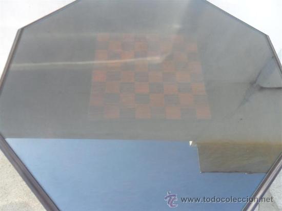Antig&uuml;edades: mesa de juego de ajedrez y cartas - Foto 2