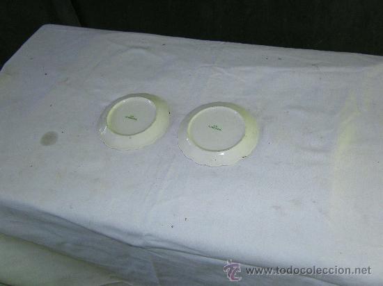Antig&uuml;edades: PAREJA DE PLATITOS LIMOGE - Foto 2