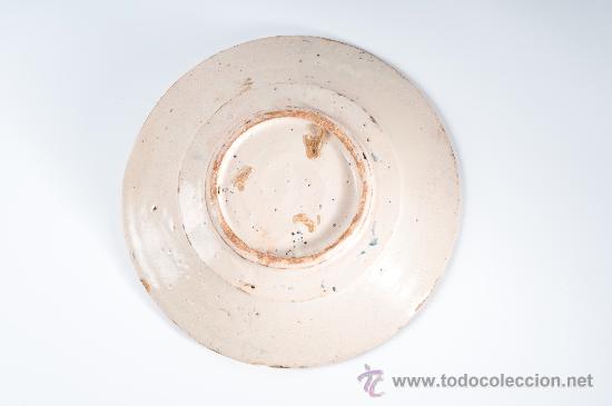 Antig&uuml;edades: Plato de cer&aacute;mica catalan, circa 1900 - Foto 4