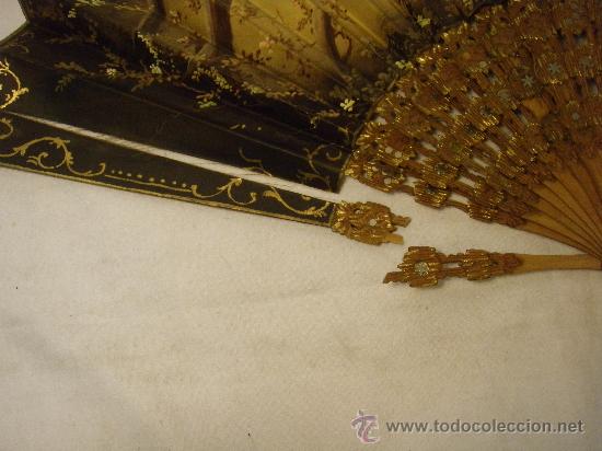 Antig&uuml;edades: ABANICO PINTADO A MANO PARA RESTAURAR - Foto 3