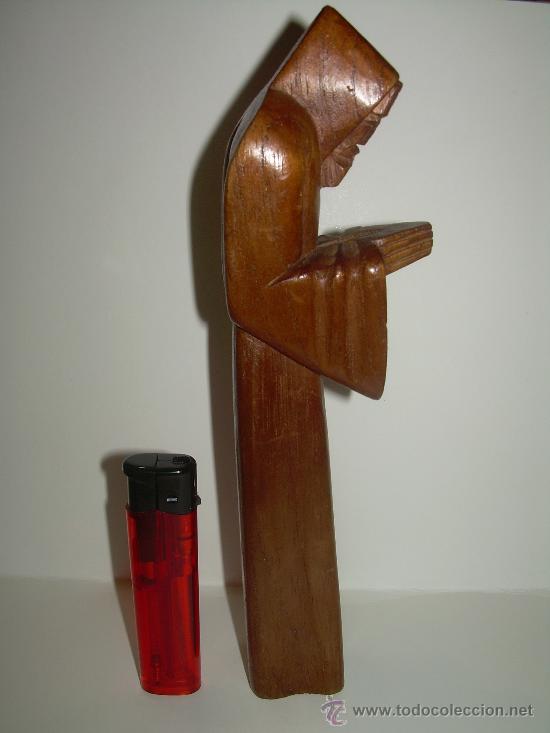 Antig&uuml;edades: ANTIGUA TALLA RELIGIOSA DE MADERA. - Foto 3