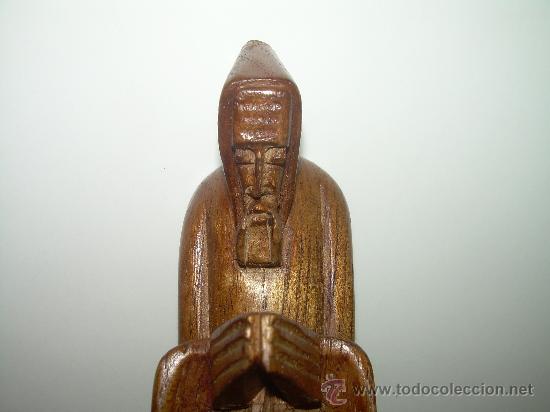 Antig&uuml;edades: ANTIGUA TALLA RELIGIOSA DE MADERA. - Foto 5