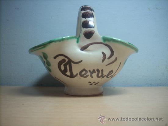 Antig&uuml;edades: CESTA DE CERAMICA PUNTER (TERUEL)&iexcl;&iexcl; - Foto 2