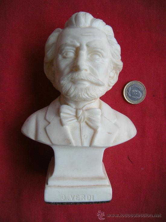 Antiques: BUSTO G. VERDI, M&Uacute;SICA CLASICA.