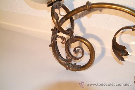 Antig&uuml;edades: lampara de laton - Foto 3