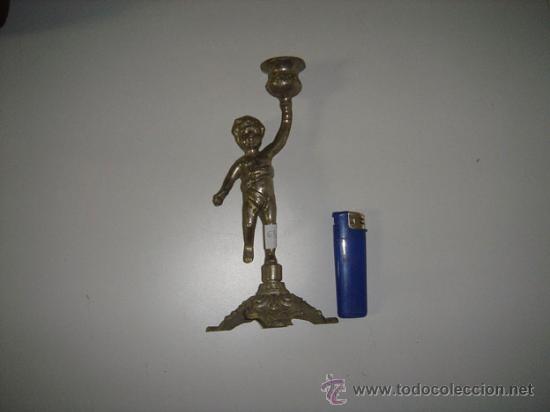 Antig&uuml;edades: Candelabro de calamina. - Foto 2
