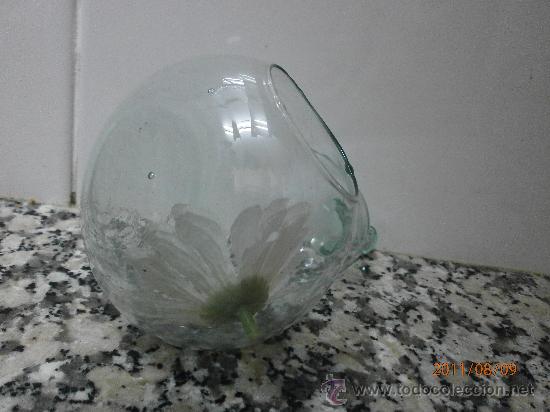 Antig&uuml;edades: RECIPIENTE DE CRISTAL FORMA DE PERA. CON AGUJERO FRONTAL - Foto 2
