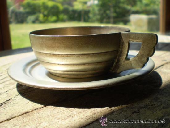 Antiquit&eacute;s: TAZA Y PLATO ANTIGUO