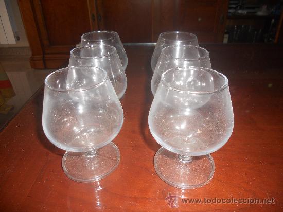 Antig&uuml;edades: ANTIGUAS COPAS DE CO&Ntilde;AC O LICOR LISAS. - Foto 1