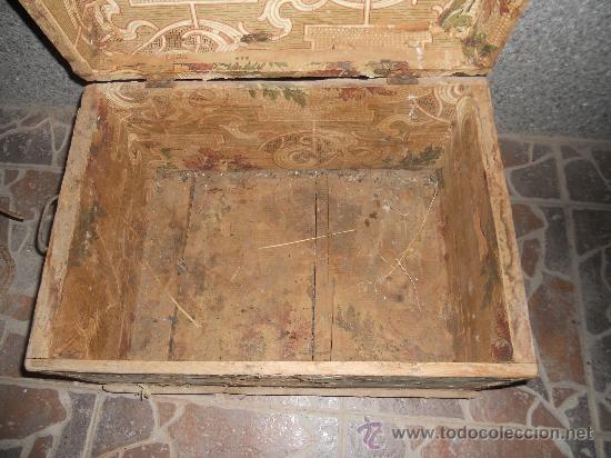 Antig&uuml;edades: ANTIQUISIMO BAUL EN MADERA - Foto 3