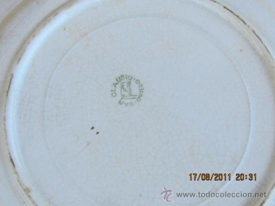 Antig&uuml;edades: Plato San Claudio DO, con se&ntilde;a, 25 cms - Foto 3