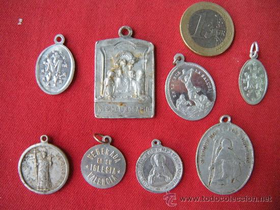 Antig&uuml;edades: MEDALLA DE ALUMINIO. LOTE DE 8 DISTINTAS - Foto 1
