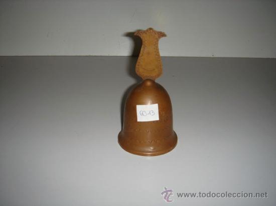 Antig&uuml;edades: Campana de sobremesa de cobre. - Foto 1