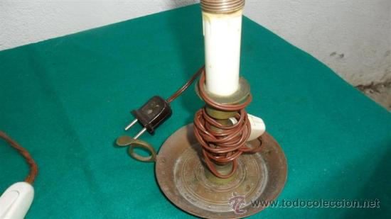 Antig&uuml;edades: velon de bronce electrificado - Foto 2