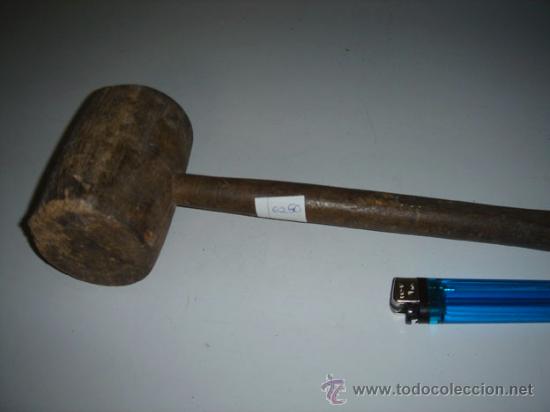Antig&uuml;edades: Maza de madera de escultor. - Foto 1