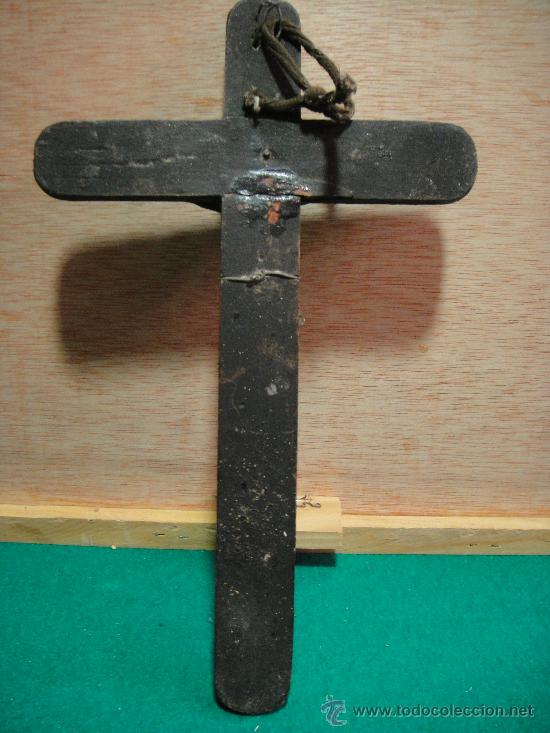 Antig&uuml;edades: antiguo crucifijo en bronce - Foto 3