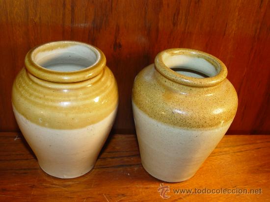 Antig&uuml;edades: DOS ORZAS CERAMICAS DE GRES - PEQUE&Ntilde;AS - DE COLECCION - 12 CM. - - Foto 4