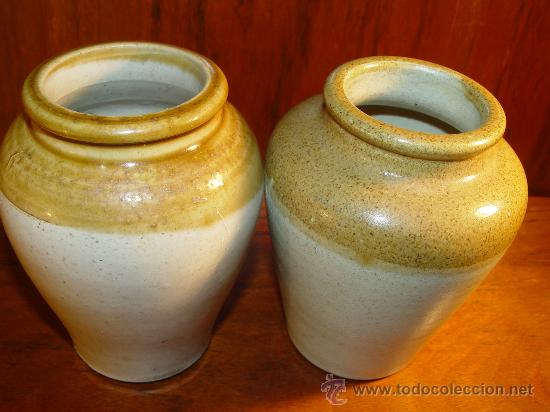 Antig&uuml;edades: DOS ORZAS CERAMICAS DE GRES - PEQUE&Ntilde;AS - DE COLECCION - 12 CM. - - Foto 2