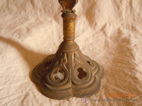 Antig&uuml;edades: CANDELABRO DE BRONCE 5 VELAS FINALES XIX - Foto 3