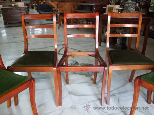 Antig&uuml;edades: A restaurar !CINCO SILLAS EN CEREZO REF.4937 - Foto 2