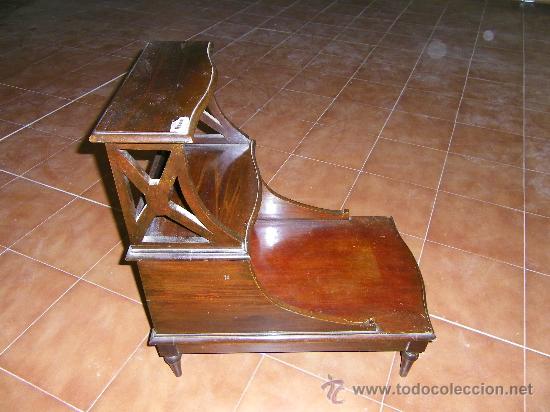 Antig&uuml;edades: MUEBLE ESCALERA BIBLIOTECA - Foto 2