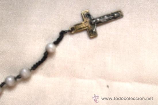 Antig&uuml;edades: ANTIGUO ROSARIO PERLITAS .57 CM - Foto 4