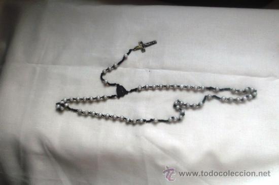 Antig&uuml;edades: ANTIGUO ROSARIO PERLITAS .57 CM - Foto 1