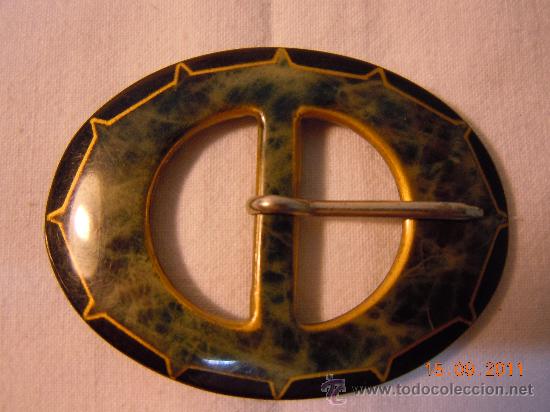 Antig&uuml;edades: HEBILLA ART DECO PLASTICO - Foto 1