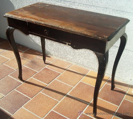 Mesa de estilo reina ana, para restaurar, antig - Vendido en Venta