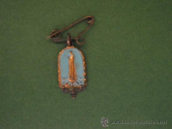 Antig&uuml;edades: Virgen de Fatima.Antigua Medalla. - Foto 1