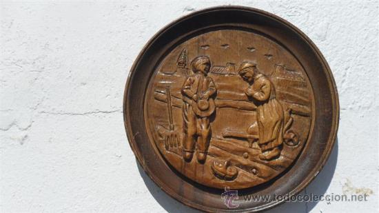 Antig&uuml;edades: bodegon en talla de madera - Foto 2
