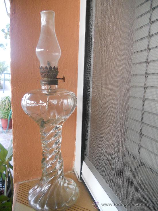 Antig&uuml;edades: ANTIQUISIMO QUINQUE DE CRISTAL. - Foto 1