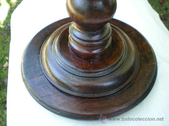 Antig&uuml;edades: COLUMNA TORNEADA DE MADERA - Foto 3