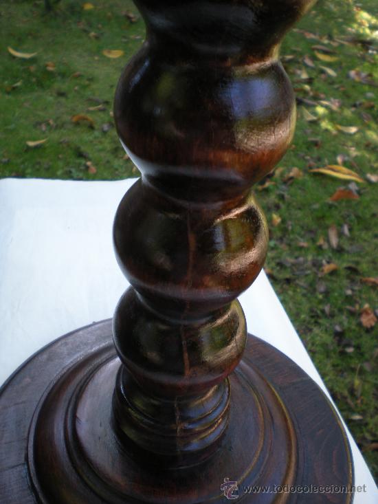 Antig&uuml;edades: COLUMNA TORNEADA DE MADERA - Foto 6