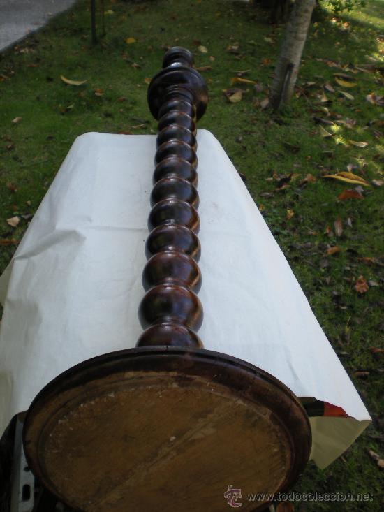 Antig&uuml;edades: COLUMNA TORNEADA DE MADERA - Foto 2