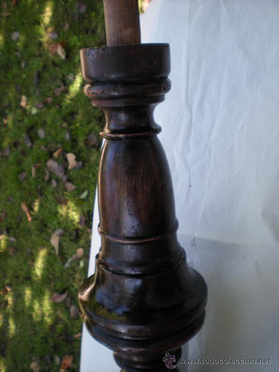 Antig&uuml;edades: COLUMNA TORNEADA DE MADERA - Foto 5