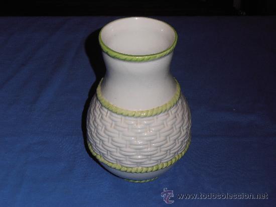 Antig&uuml;edades: FRUTERO Y JARRON DE CERAMICA DECORADA - Foto 3