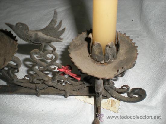 Antig&uuml;edades: CANDELABRO HIERRO FORJADO - Foto 3
