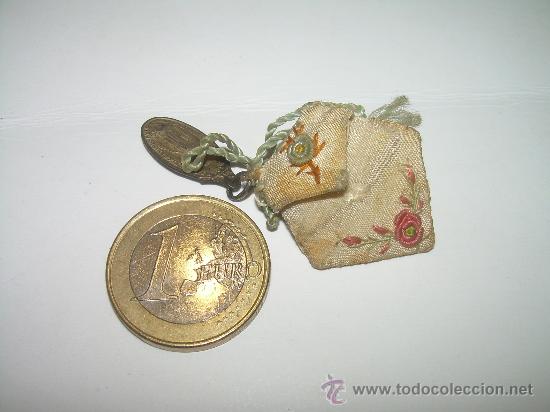 Antig&uuml;edades: ANTIGUO Y BONITO ESCAPULARIO......CON MEDALLA DE PLATA. - Foto 3