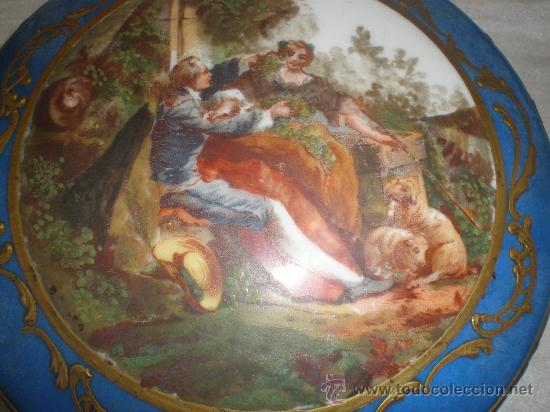 Antig&uuml;edades: caja de porcelana pintada - Foto 2