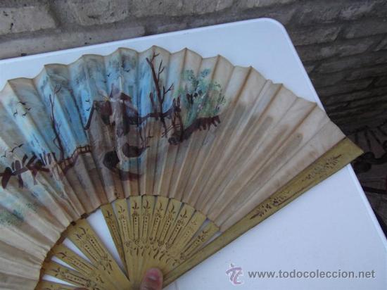Antig&uuml;edades: abanico de madera - Foto 2
