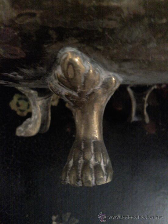 Antig&uuml;edades: Antiguo centro de mesa en metal - Foto 9