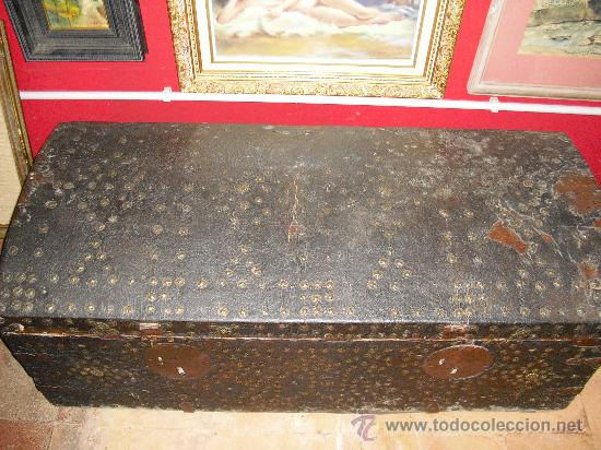 Antig&uuml;edades: baul de piel - Foto 3