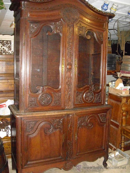 Antig&uuml;edades: vitrina de roble - Foto 1