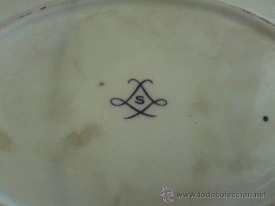 Antig&uuml;edades: Gran sopera con plato marca S&eacute;vres - Foto 19