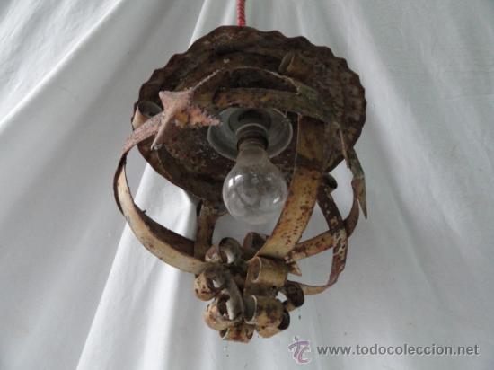 Antig&uuml;edades: BONITO FAROL DE CHAPA DE HIERRO. - Foto 2