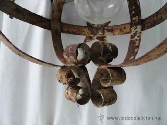 Antig&uuml;edades: BONITO FAROL DE CHAPA DE HIERRO. - Foto 4