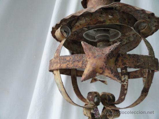 Antig&uuml;edades: BONITO FAROL DE CHAPA DE HIERRO. - Foto 5