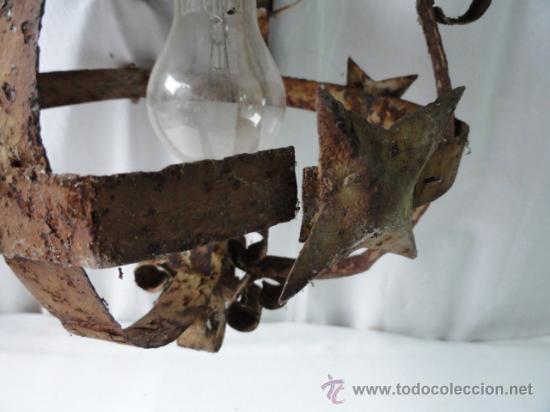 Antig&uuml;edades: BONITO FAROL DE CHAPA DE HIERRO. - Foto 6