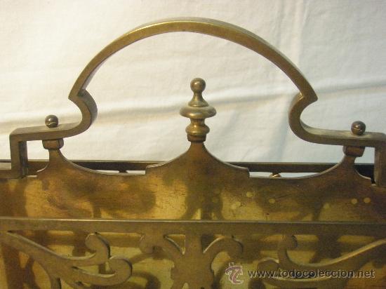 Antig&uuml;edades: TARJETERO ANTIGUO DE BRONCE - Foto 3